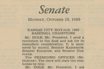 Scan of Congressional Record, 1985