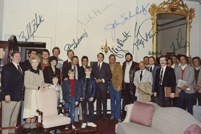 Signed photo of the 1985 Royals team