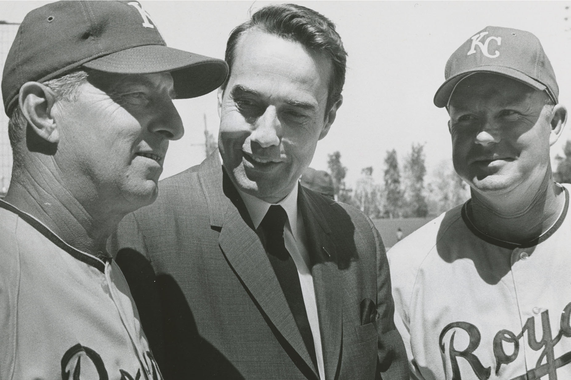 Dole with Royals players
