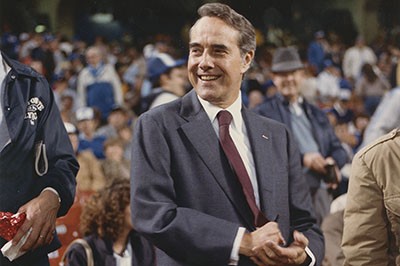 Photo of Dole at Royals game, 1983