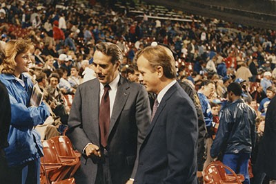 Photo of Dole at Royals game, 1983
