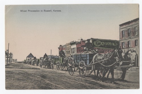 Wheat Procession in Russell, Kansas.