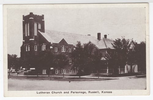 Lutheran Church and Parsonage, Russell, Kansas