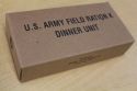 Reproduction of U.S. Army Field Ration K dinner unit used in WWII